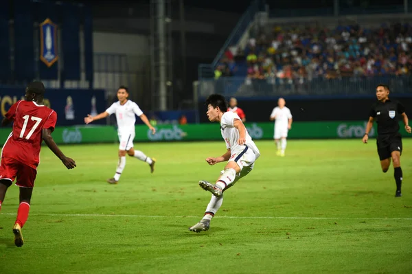 Bangkok Thailand 10Oct2019 Eakanit Panya Player Thailand Action Friendly Match — Foto de Stock