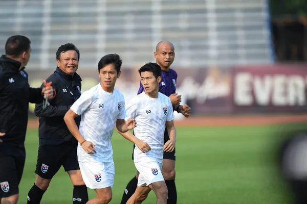 Bangkok Thailand Mar18 2019 Sarach Yooyen Player Thailand Action Training — 스톡 사진