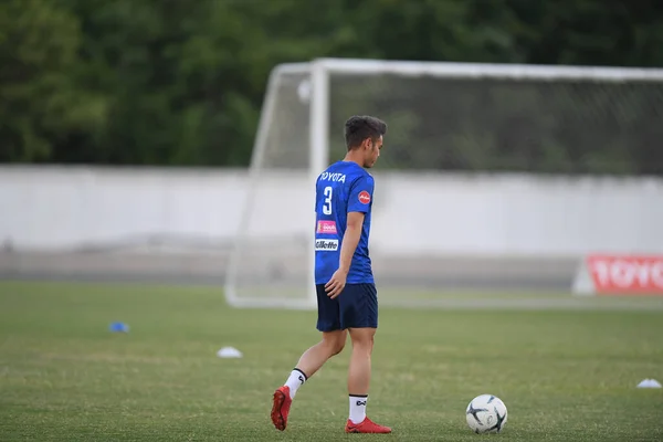 Buriram Thailand 3Jun2019 Theerathon Bunmathan Player Thailand Action Training Tournament — стокове фото