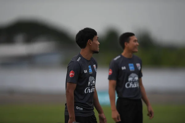 Buriram Thailand Jun 2019 Teerasil Dangda Player Thailand Action Training — Fotografia de Stock