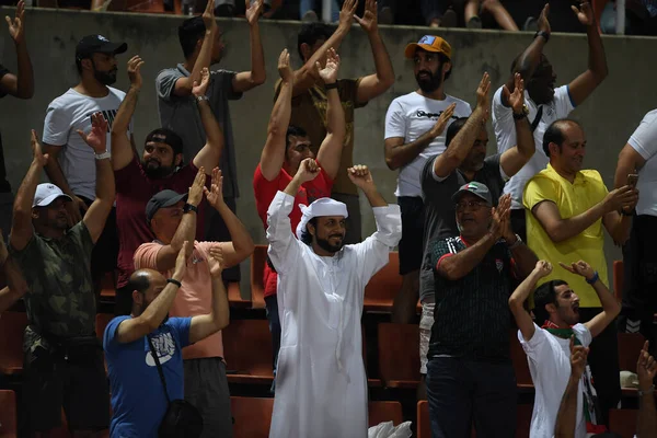 Bangkok Thailand Oct 2019 Unidentified Fan Uae Congratulation Goal Fifa — Stock Photo, Image