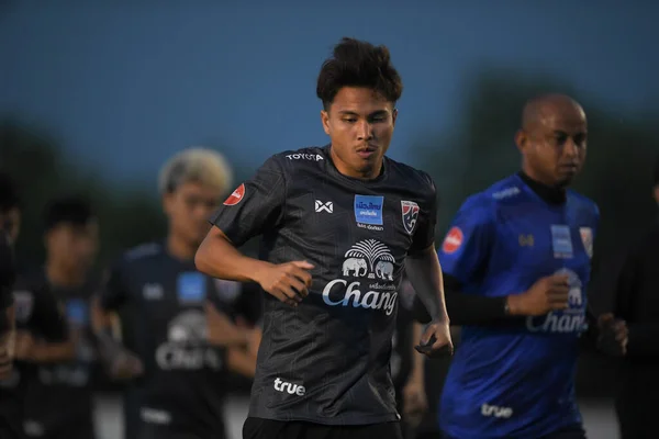Buriram Thailand Jun 2019 Thitipan Puangjan Player Thailand Action Training — Fotografia de Stock