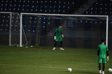 Buriram, Tayland - 3 Haziran 2019: Dang Van Lam # 23 Vietnam oyuncusu turnuvanın King Cup 2019 'u öncesinde Chang Arena, Buriram, Tayland