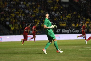 Buriram, Tayland - 8 Haziran 2019: Dang Van Lam # 23 Vietnam Oyuncusu Kings Cup final maçı sırasında Chang Arena, Buriram, Tayland