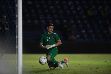 Buriram, Tayland - 8 Haziran 2019: Dang Van Lam # 23 Vietnam Oyuncusu Kings Cup final maçı sırasında Chang Arena, Buriram, Tayland