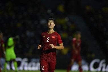Buriram, Tayland - 8 Haziran 2019 Kings Cup final maçı sırasında Chang Arena, Buriram, Tayland 'da Curacao' ya karşı Vietnam 'ın 2.
