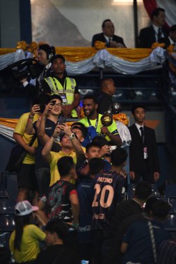 Buriram, Tayland - 8 Haziran 2019: Rhu-Endly Aurelio Jean-Carlo Martina # 2 Curacao oyuncusu Kings Cup final maçı sırasında Chang Arena, Buriram, Tayland
