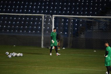 Buriram, Tayland - 3 Haziran 2019: Dang Van Lam # 23 Vietnam oyuncusu turnuvanın King Cup 2019 'u öncesinde Chang Arena, Buriram, Tayland