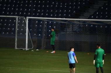 Buriram, Tayland - 3 Haziran 2019: Dang Van Lam # 23 Vietnam oyuncusu turnuvanın King Cup 2019 'u öncesinde Chang Arena, Buriram, Tayland