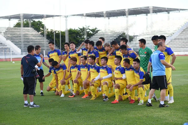 Buriram Thajsko Června 2019 Vietnamští Hráči Akci Během Tréninku Před — Stock fotografie