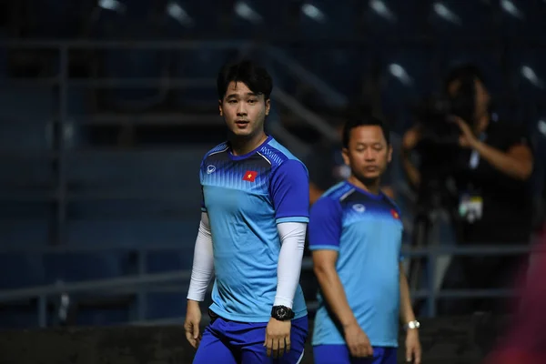 Buriram Tailandia Junio 2019 Entrenador Vietnam Acción Durante Entrenamiento Antes —  Fotos de Stock