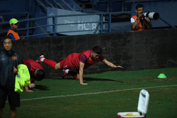 2019年6月3日 大会前のトレーニング中にベトナムの未確認選手 Kingcup 2019 Chang Arena Buriram Thailand — ストック写真