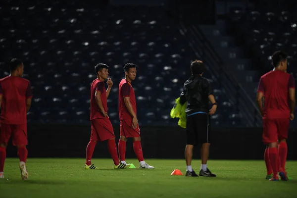 Buriram Таїланд Червня 2019 Непізнаний Гравець Єтнаму Під Час Тренувань — стокове фото