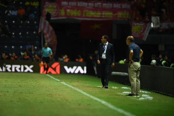 Buriram Tailandia Junio 2019 Remko Bicentini Entrenador Curazao Acción Durante — Foto de Stock