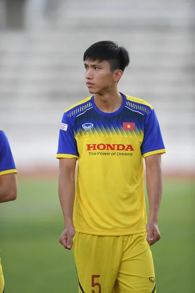 Buriram Thailand Juni 2019 Spelare Vietnam Aktion Träning Före Match — Stockfoto