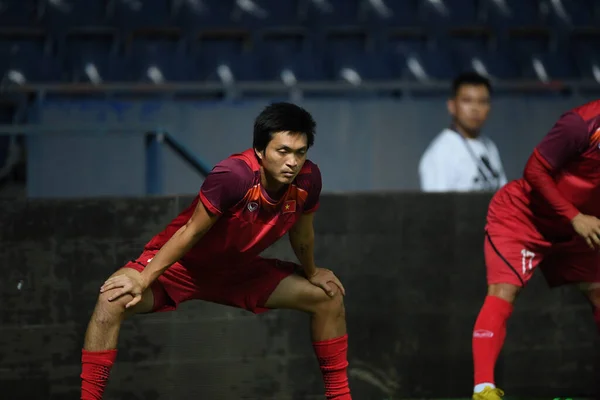 Buriram Thajsko Června 2019 Neznámý Hráč Vietnamu Akci Během Tréninku — Stock fotografie