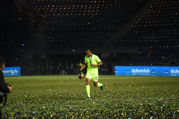 Buriram Tailandia Junio 2019 Jugador Curazao Celebra Campeonato Después Del —  Fotos de Stock