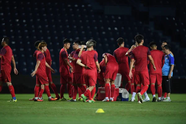 Buriram Таїланд Червня 2019 Непізнаний Гравець Єтнаму Під Час Тренувань — стокове фото