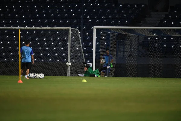 Buriram Thajsko Června 2019 Neznámý Hráč Vietnamu Akci Během Tréninku — Stock fotografie