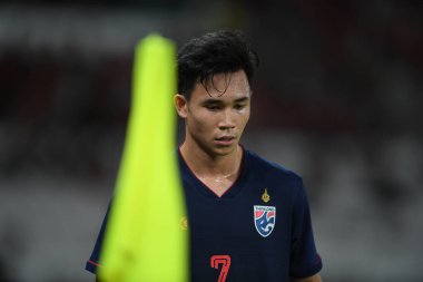 Jakarta, Endonezya - 10 Eylül 2019: Dünya Kupası eleme maçı sırasında Endonezya 'nın Gelora Bung Karno Stadyumu' nda oynanan Dünya Kupası 2020 karşılaşmasında 