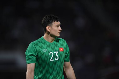 Pathumthani Tayland 5 Eylül 2019: Dang van # 23 Vietnam 'ın oyuncusu 2022 Dünya Kupası elemeleri sırasında Thammasat Stadyumu' nda Vietnam 'a karşı 