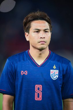 Pathumthani Tayland 5 Eylül 2019: 2022 Dünya Kupası elemeleri sırasında Thammasat Stadyumu 'nda Vietnam' a karşı oynayanlar 