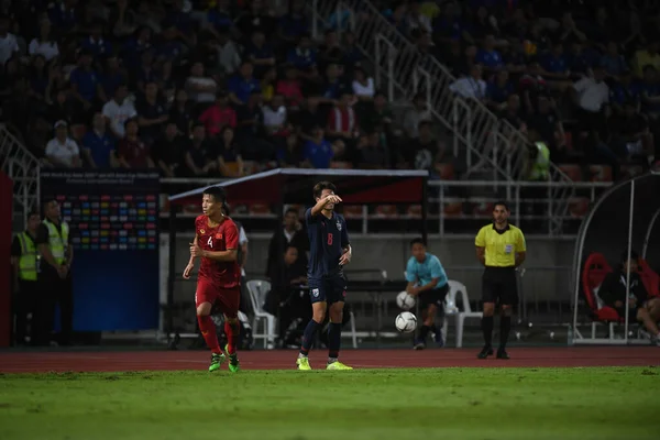 Pathumthani Thailand Eylül 2019 Thammasat Stadyumu Nda Vietnam Karşı Oynanan — Stok fotoğraf