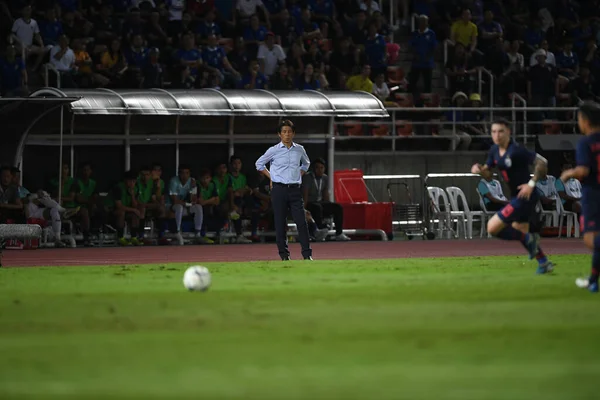 Pathumthani Thailand Sep 2019 Akira Nishino Head Coach Thailand Action — Stock Photo, Image