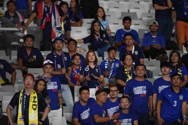 Jakarta Indonesien Sep 2019 Oidentifierat Fan Thailand Aktion Matchen Kval — Stockfoto