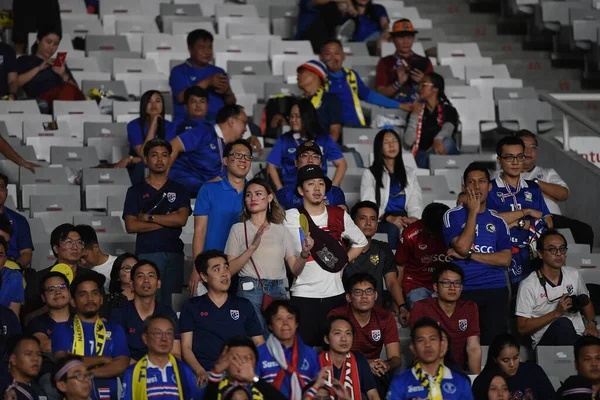 Jakarta Indonesien Sep 2019 Oidentifierat Fan Thailand Aktion Matchen Kval — Stockfoto