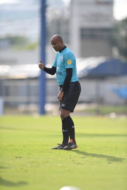 Bangkok Tayland 30 Mayıs 2019: Choktawee Promrat Tayland teknik direktörü turnuvanın kral kupası 2019 'dan önce Alp kampında antrenman yapıyor 