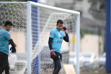 Bangkok Tayland 30 Mayıs 2019: Tayland Chatchai Budprom oyuncusu turnuvanın kral kupası 2019 turnuvası öncesinde antrenman yapıyor 