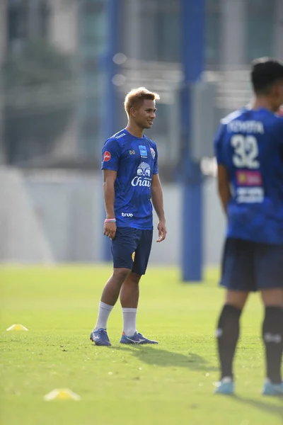 Bangkok Thailand May 2019 Jakpan Praisuwan Player Thailand Action Training — Stock Photo, Image