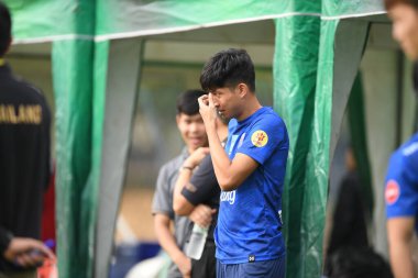 Bangkok Tayland 30 Mayıs 2019: Tayland 'da düzenlenen turnuvanın kral kupası 2019 turnuvası öncesinde Tanaboon Kesarat oynuyordu. 