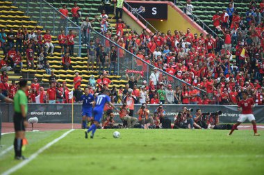 Shah alam, Malezya, 15 Ağustos 2017: Tayland ile Malezya 'nın Şah Alam Stadyumu' nda 28.