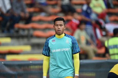 Şah alam, Malezya, 15 Ağustos 2017: Anusit Termmee Tayland Oyuncusu 28. SEAGames sırasında Malezya 'nın Şah Alam Stadyumu' nda oynanan karşılaşma