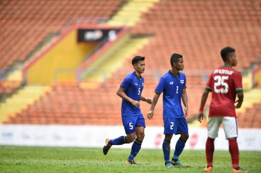 Shah alam, Malezya, 15 Ağustos 2017: 28. SEAGames sırasında Malezya 'nın Şah Alam Stadyumu' nda oynanan Shinnaphat Leethe Player