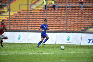 Shah alam, Malezya, 15 Ağustos 2017: 28. SEAGames sırasında Malezya 'nın Şah Alam Stadyumu' nda oynanan Shinnaphat Leethe Player