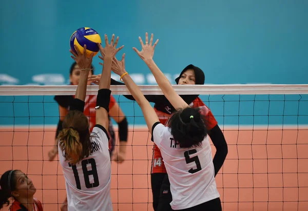 Kualumpur Malezya Ağustos 2017 Tayland Malezya Düzenlenen Kadın Voleybol Müsabakaları — Stok fotoğraf