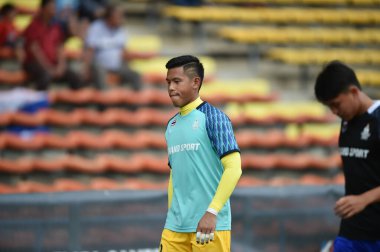 Şah alam, Malezya, 15 Ağustos 2017: Anusit Termmee Tayland Oyuncusu 28. SEAGames sırasında Malezya 'nın Şah Alam Stadyumu' nda oynanan karşılaşma