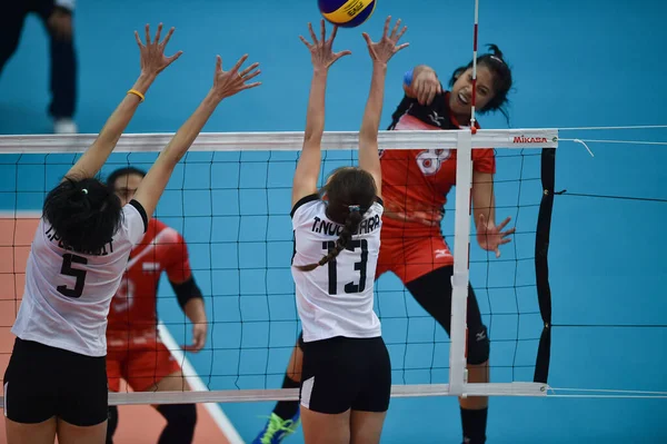 Kualumpur Malezya Ağustos 2017 Tayland Malezya Düzenlenen Kadın Voleybol Müsabakaları — Stok fotoğraf