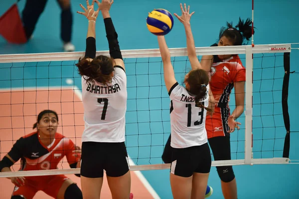 Kualumpur Malezya Ağustos 2017 Tayland Malezya Düzenlenen Kadın Voleybol Müsabakaları — Stok fotoğraf