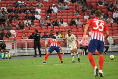 Kallang-Singapur-30 Temmuz 2018: Colin dagba # 36 PSG oyuncusu icc2018 'de Atletico Madrid ile Paris Saint-Alman Ulusal Stadyumu, Singapur' da karşı karşıya geldi.
