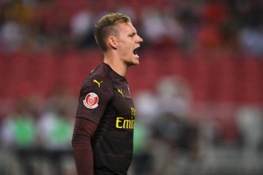 Kallang-Singapur-26 Haziran 2018: Bernd leno # 19 cephanelik oyuncusu icc2018 'de atletico de madrid' e karşı ulusal stadyum, Singapur