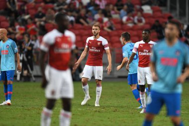 Kallang-Singapur-26 Temmuz 2018: C2018 'de Arsenal ile Singapur arasında Singapur' un başkenti Singapur 'daki Atletico de Madrid Stadyumu' nda oynanan karşılaşma sırasında Calum 'un 21.