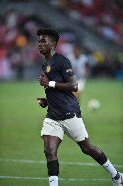 Kallang-Singapur-28 Haziran 2018: Singapur Milli Stadyumu, Singapur 'da Paris Saint-Alman' a karşı yapılan cephanelik arasındaki icc2018 'de PSG oyuncusu