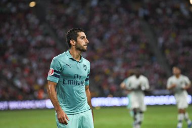 Kallang-Singapur-28 Temmuz 2018: Henrikh mkhitaryan # 7 cephanelik oyuncusu icc2018 'de Paris Saint-Alman Ulusal Stadyumu, Singapur