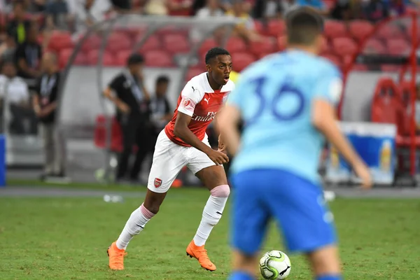 Kallang Singapore Iul 2018 Joe Willock Jucător Arsenal Acțiune Timpul — Fotografie, imagine de stoc