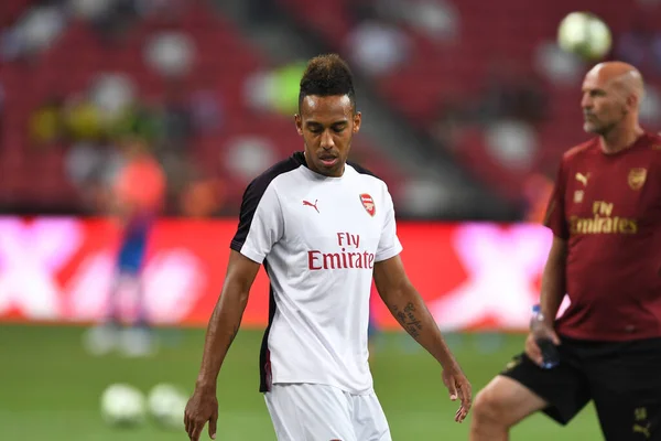 Kallang Singapore 26Jul2018 Pierre Emerick Aubameyang Player Arsual Action Icc2018 — 스톡 사진