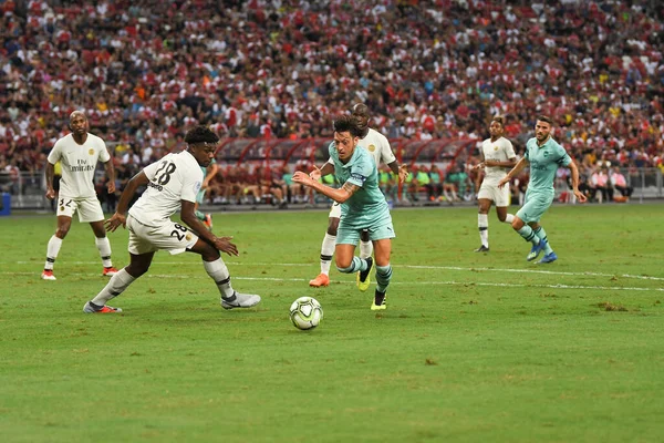 Kallang Singapore Jul 2018 Mesut Ozil Jugador Arsenal Felicitación Por — Foto de Stock